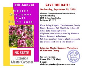 Cover photo for Master Gardener Volunteer Plant Sale 2018