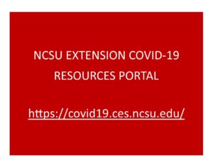 Cover photo for Extension COVID-19 Resources Portal