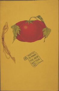 Red tomato and 4-H logo