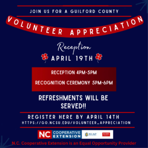 Cover photo for Guilford County Volunteer Appreciation Reception
