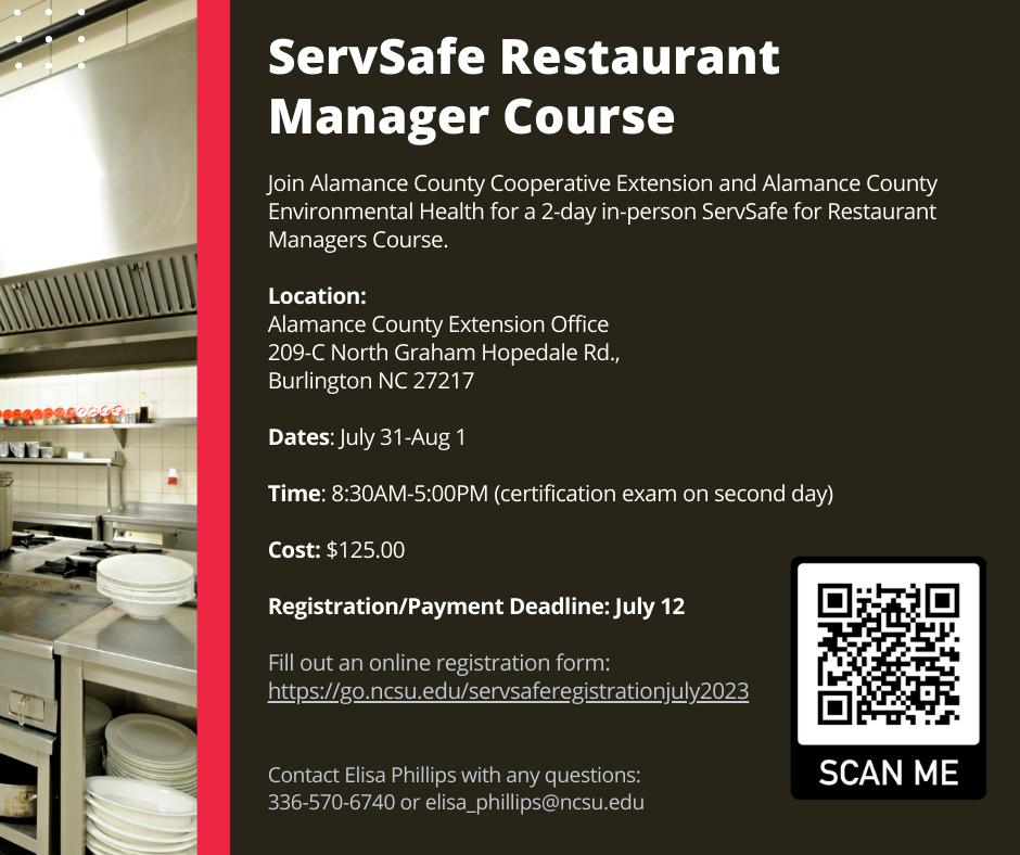 ServSafe for Managers Information