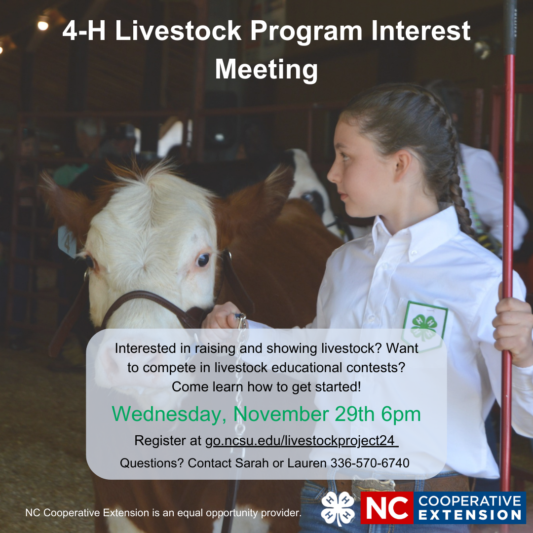 2024 Livestock Project Interest Meeting