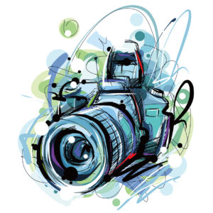 drawing of camera